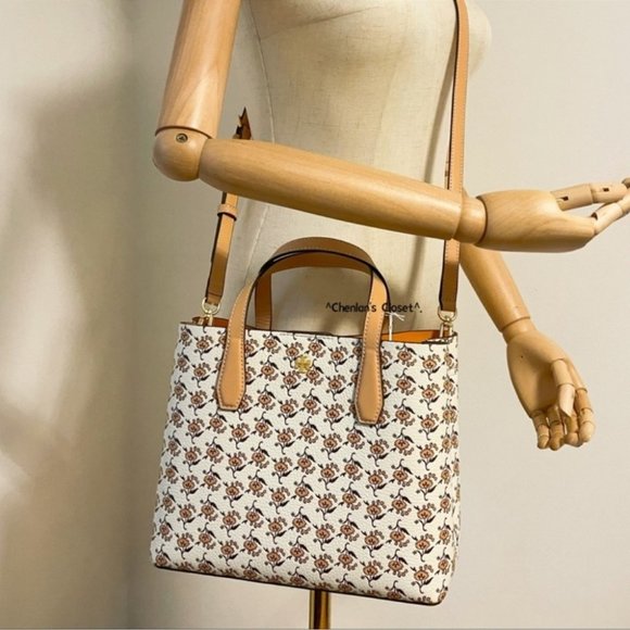 🔥NeW! Tory Burch Blake Small Print Tote - Picture 6 of 13